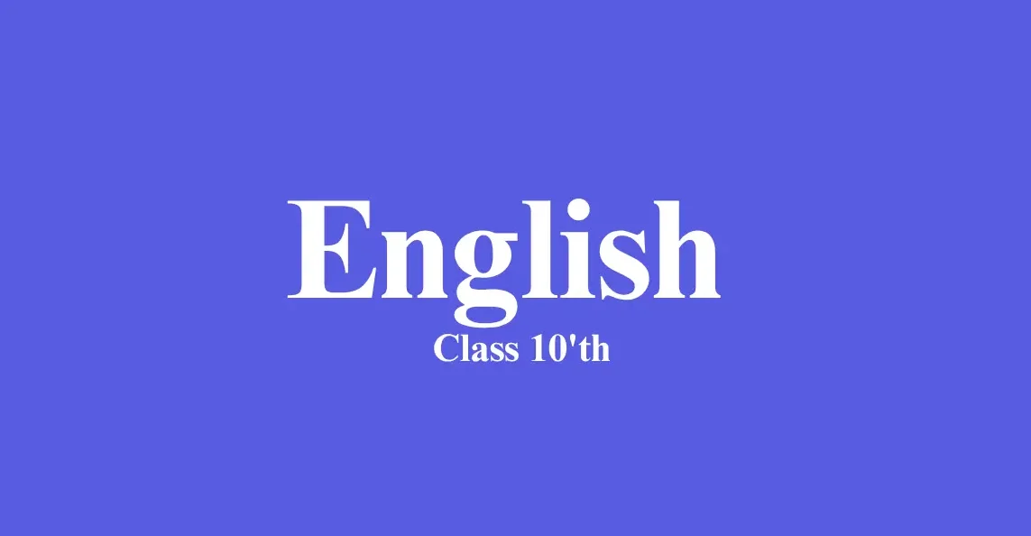 English Class 10'th